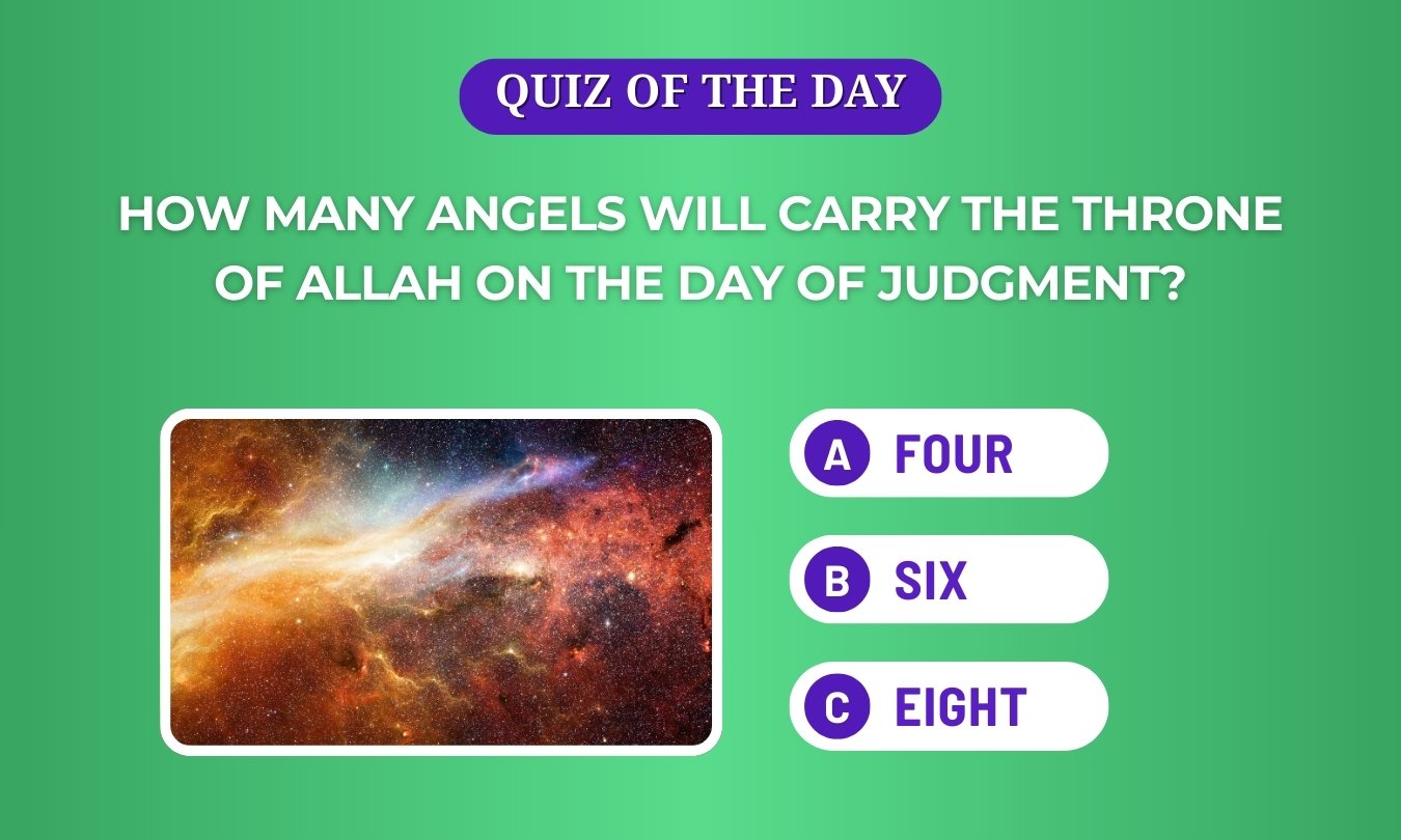 Angels Carry Throne of Allah