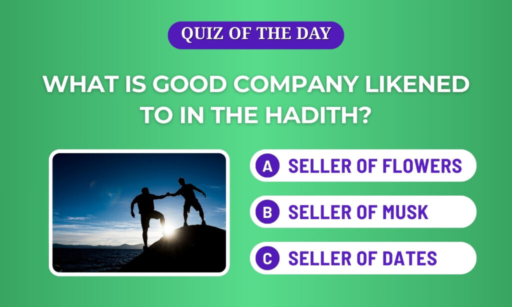good company likened to in the Hadith