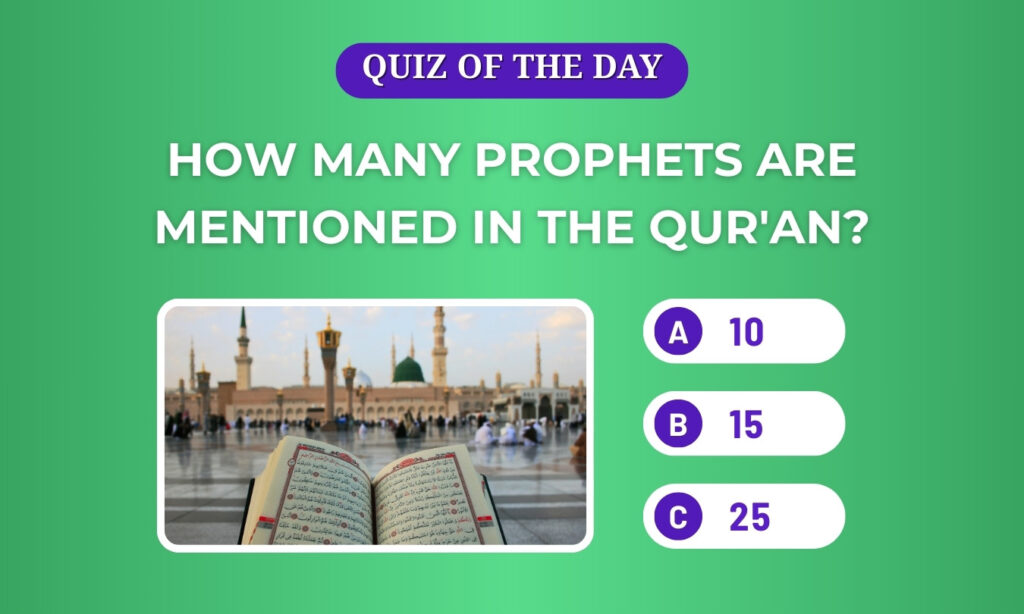 Prophets are mentioned in the Quran