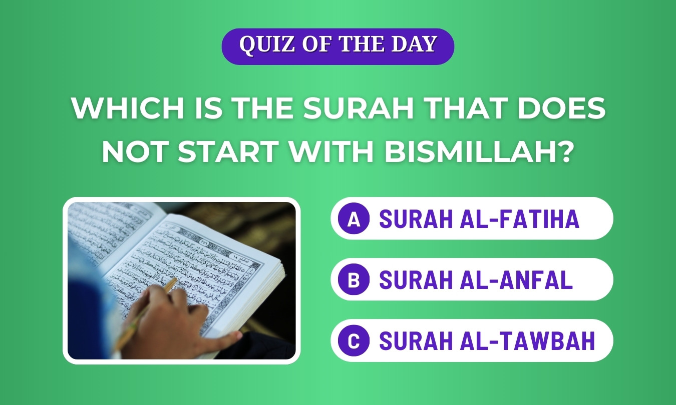Surah that does not start with Bismillah