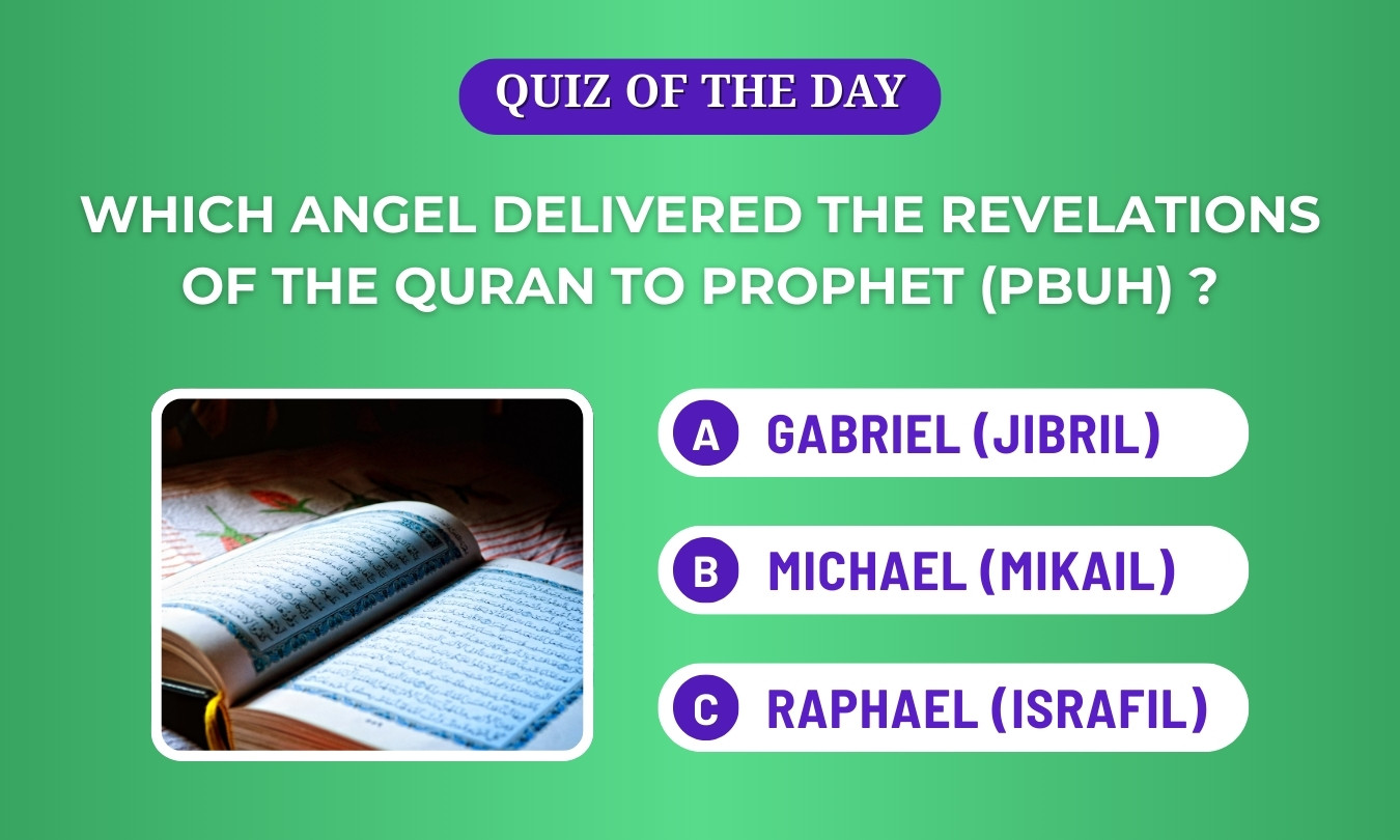 Angel delivered Quran to Prophet (PBUH)